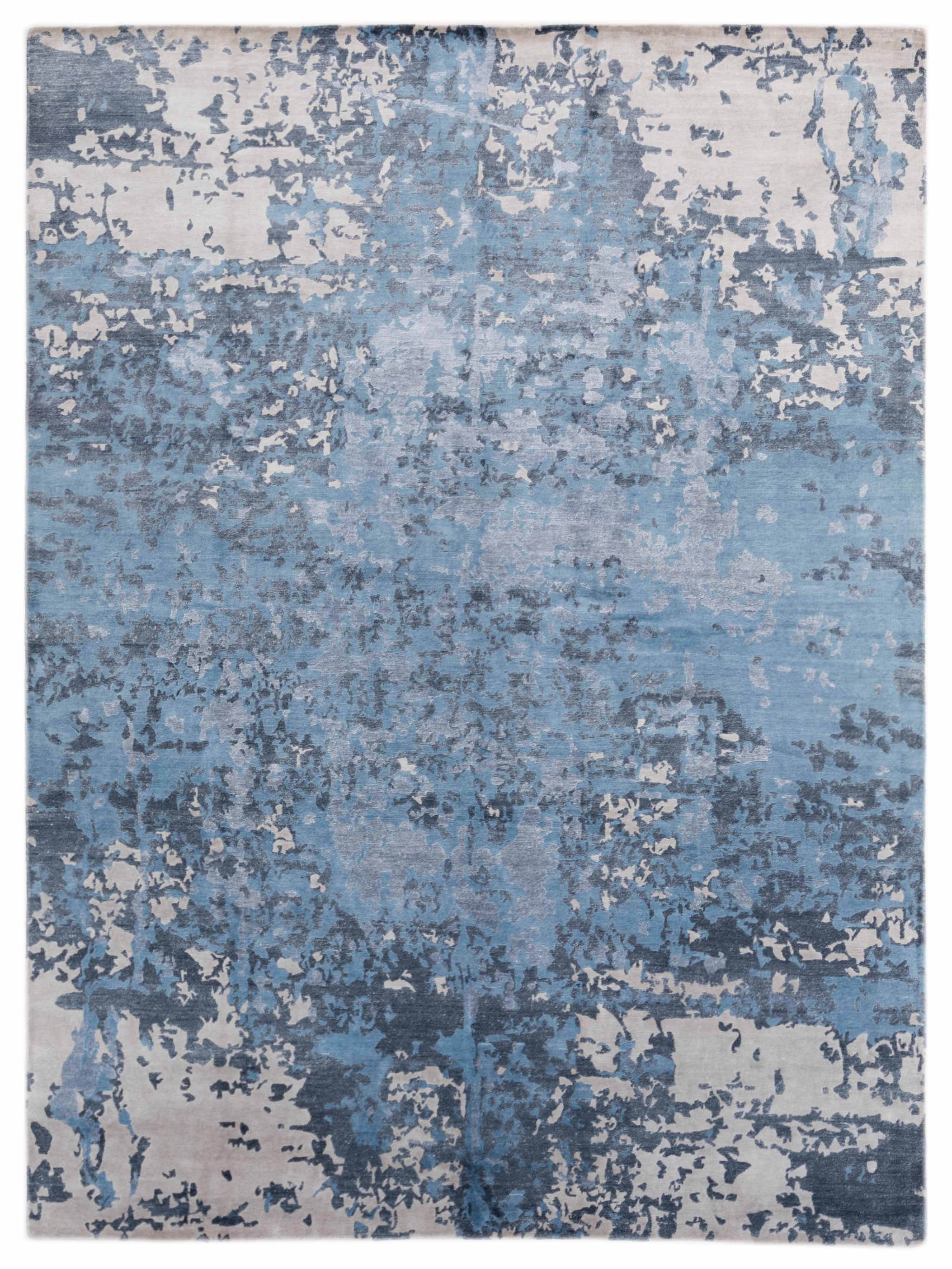 Sterling Contemporary Blue Gray 9x12 Area Rug	